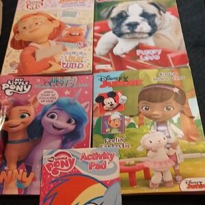 Disney and My Little Pony Activity Pad Set - Red, Blue, Pink